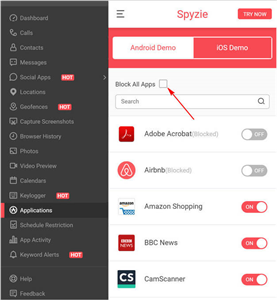 Android Spy App Private Area
